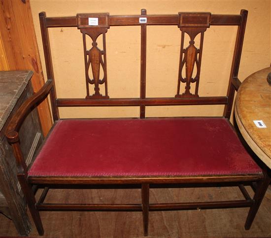 Edwardian chair settee